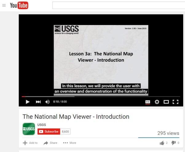 The National Map Training Video - Lesson 3a