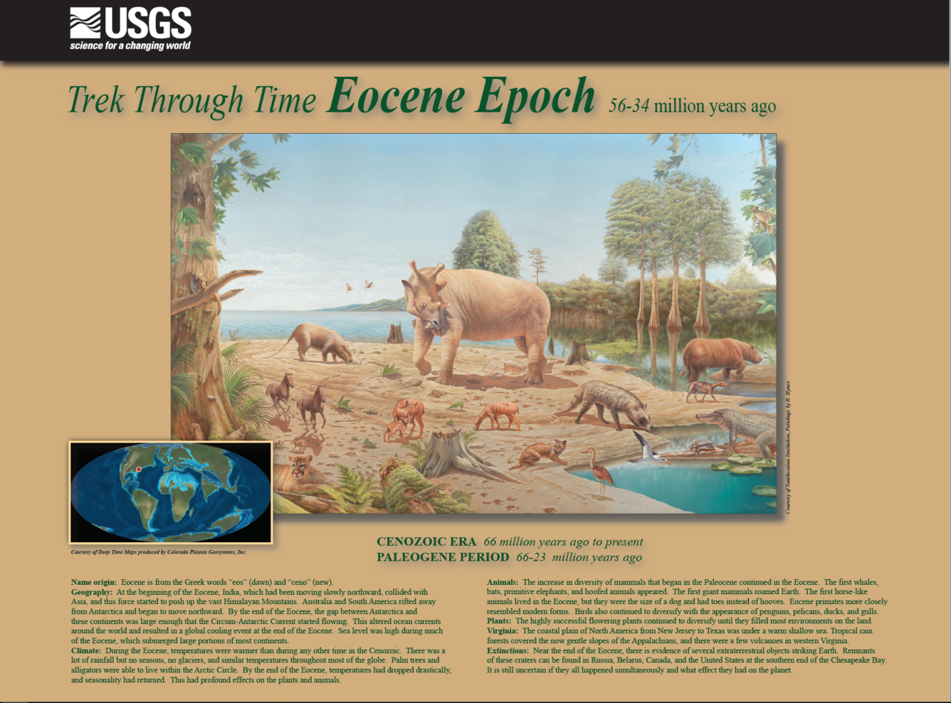 Trek through Time Plaque, Eocene