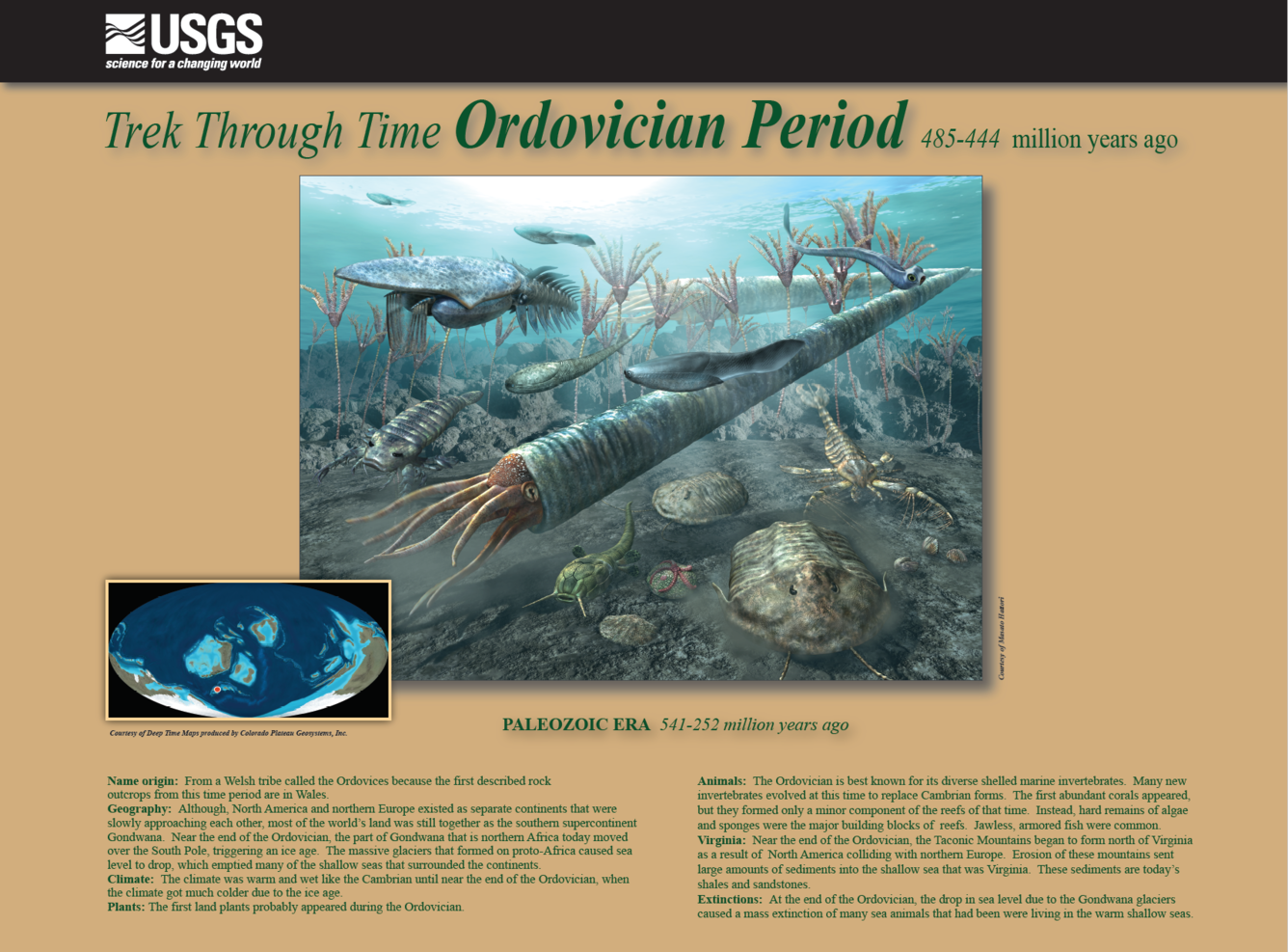 Trek through Time Plaque, Ordovician