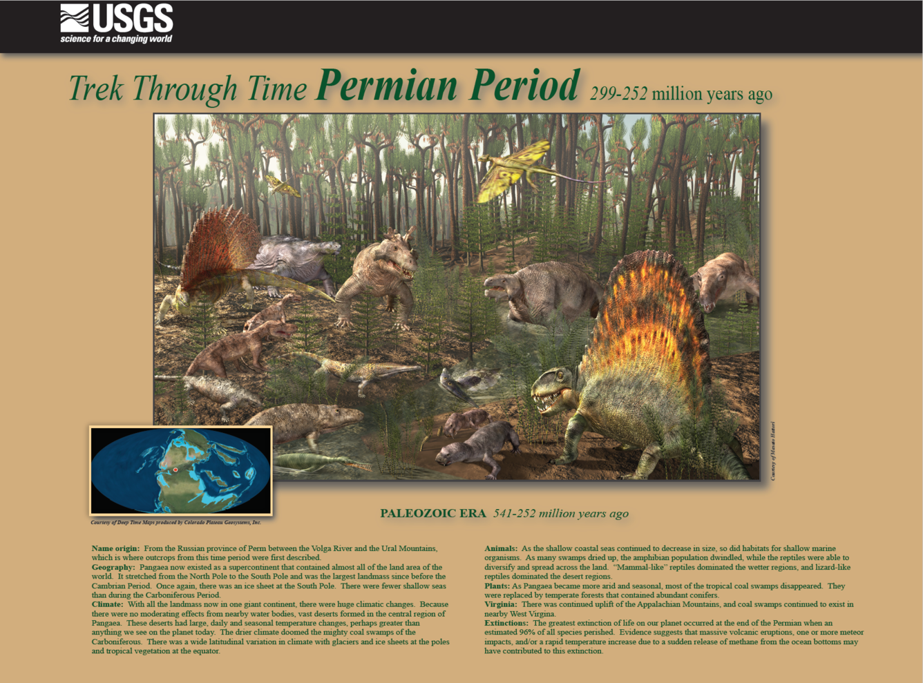Trek through Time Plaque, Permian