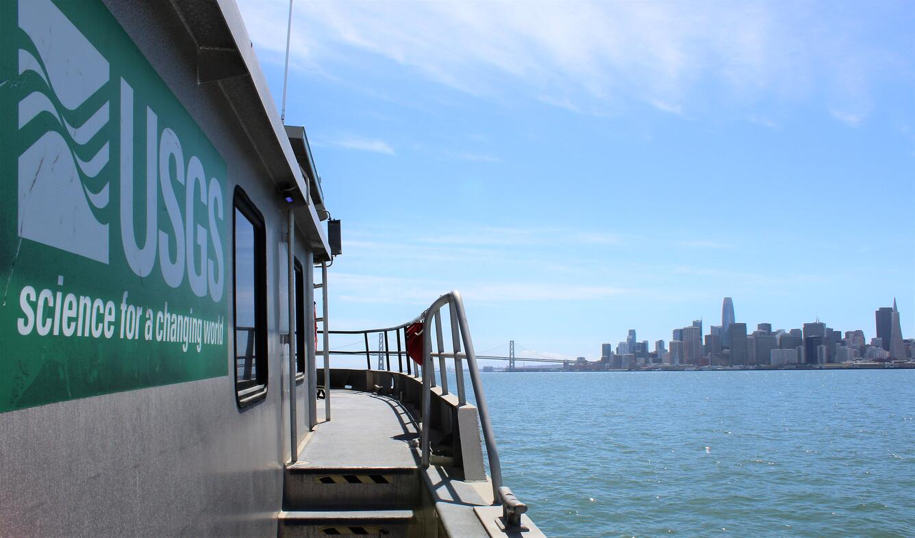 A view of San Francisco from San Francisco Bay aboard the R/V Peterson.
