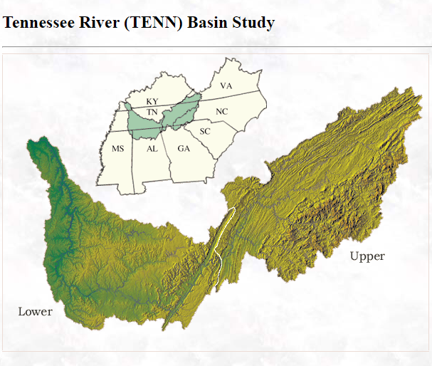 Tennessee River (TENN) Basin Study Illustration