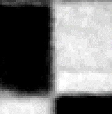 Landsat 7 Thermal Band Detector Misalignment Before - Closeup