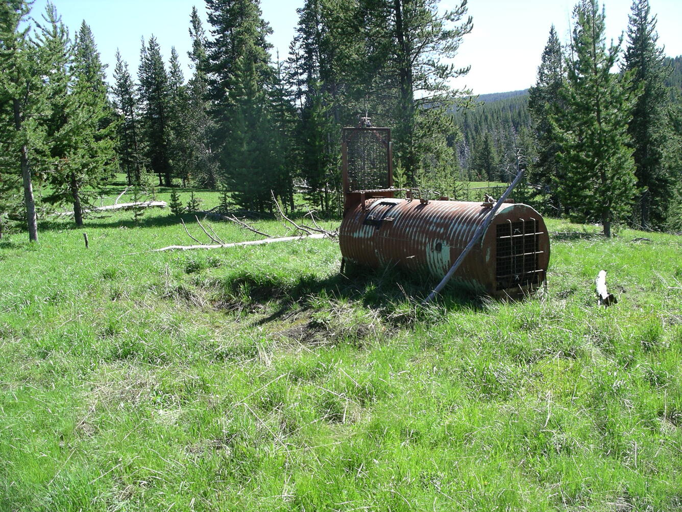 A culvert trap.