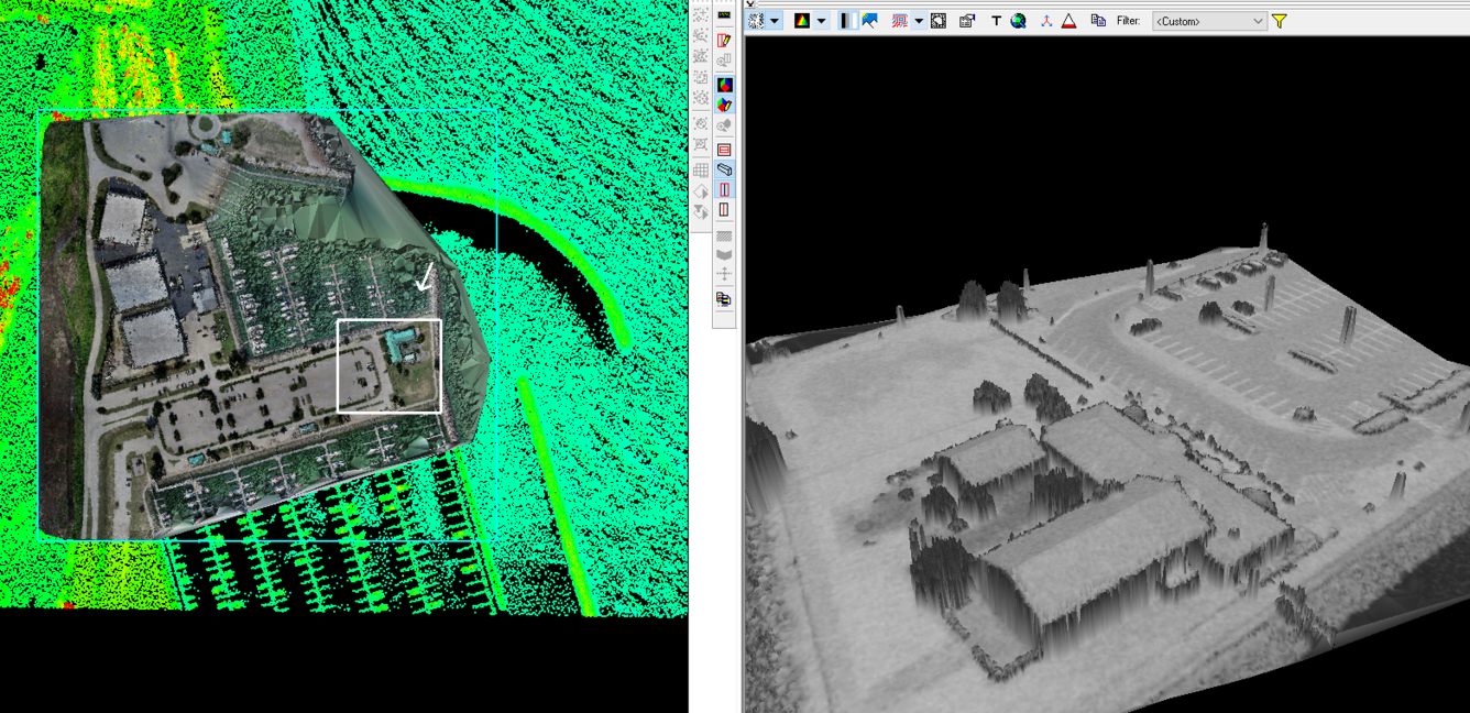 UAS 3D point cloud composite image