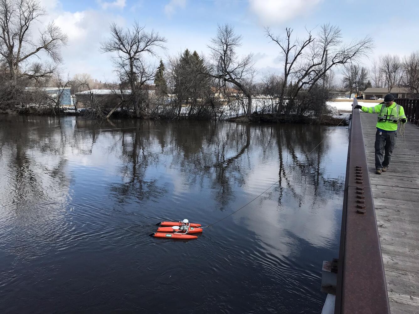 Measuring flooding on the Red River