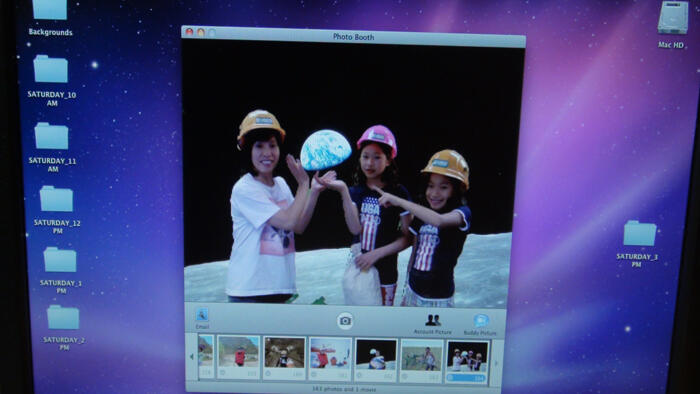 USGS green screen at 2012 open house