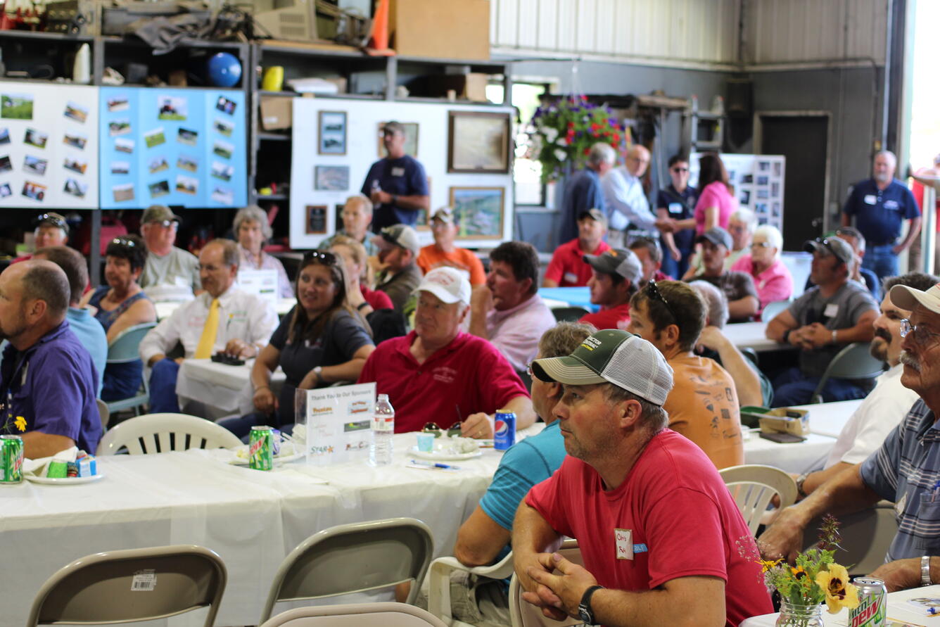 Photo of a producer meeting hosted by Discovery Farms