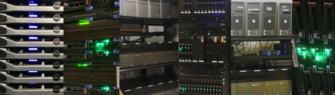 Photos of TC Chamberlin Modeling Center computers and servers