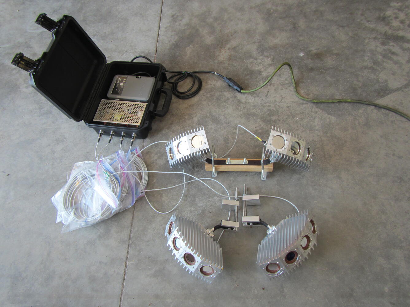 UV lights being tested as a deterrent for bats at wind turbines.