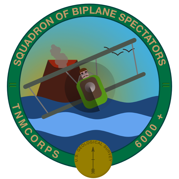 Squadron of Biplane Spectators badge from The National Map Corps.