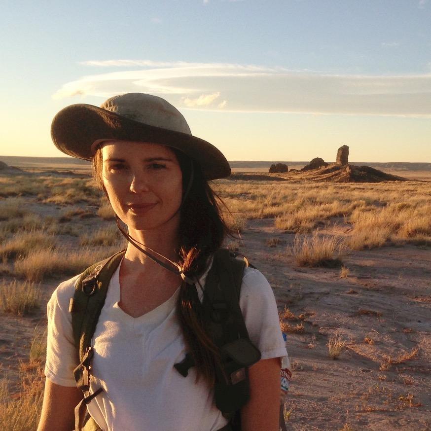 Alexa Van Eaton at Hopi Buttes, Arizona