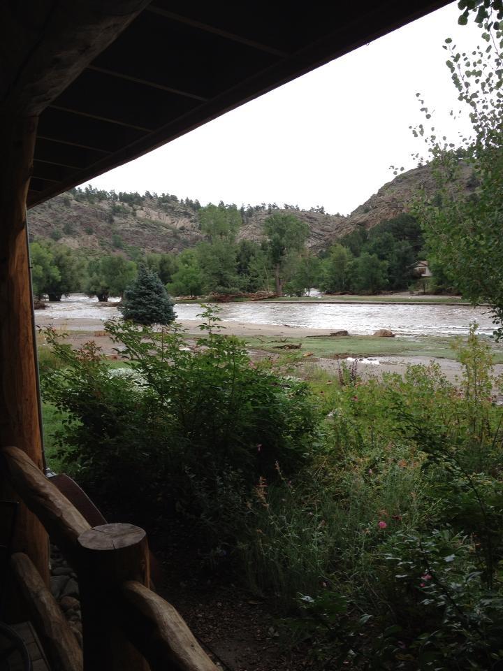 View from the porch during the 2013 Big Thompson Flood, Sylvan Dale Ranch