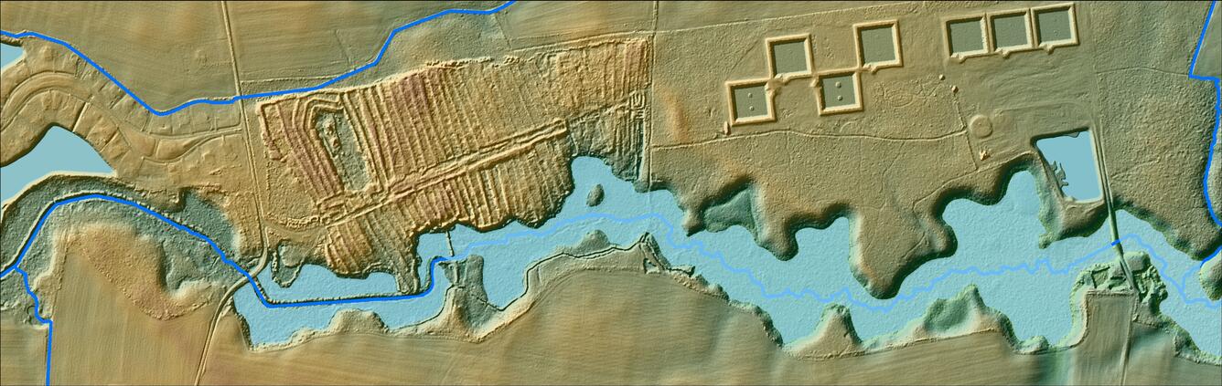 Elevation derived hydrography error example 4