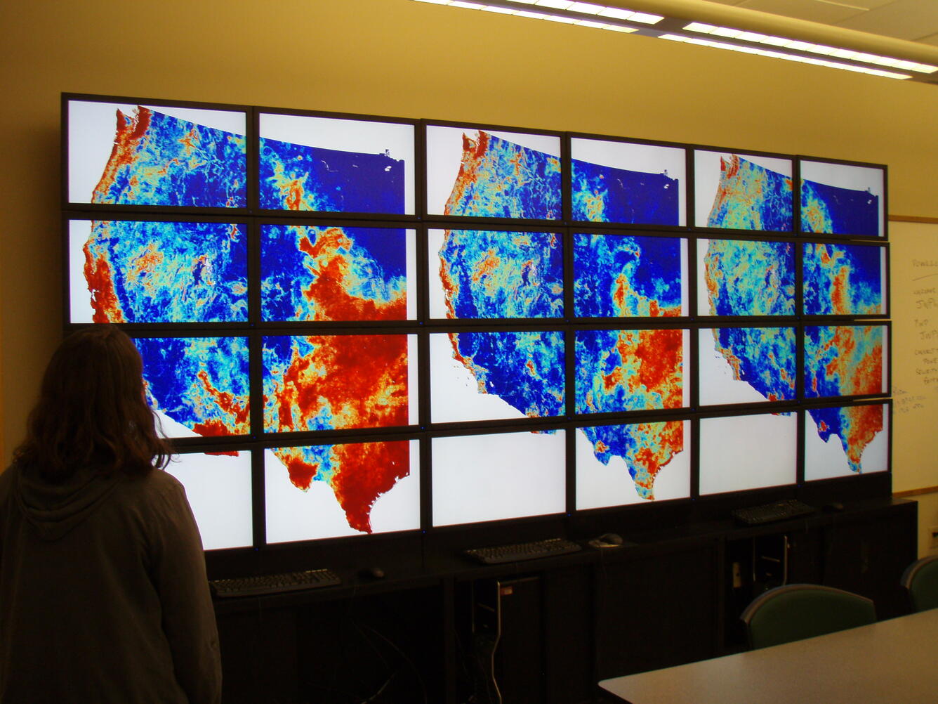 The VisWall in the RAM room at the Fort Collins Science Center. 