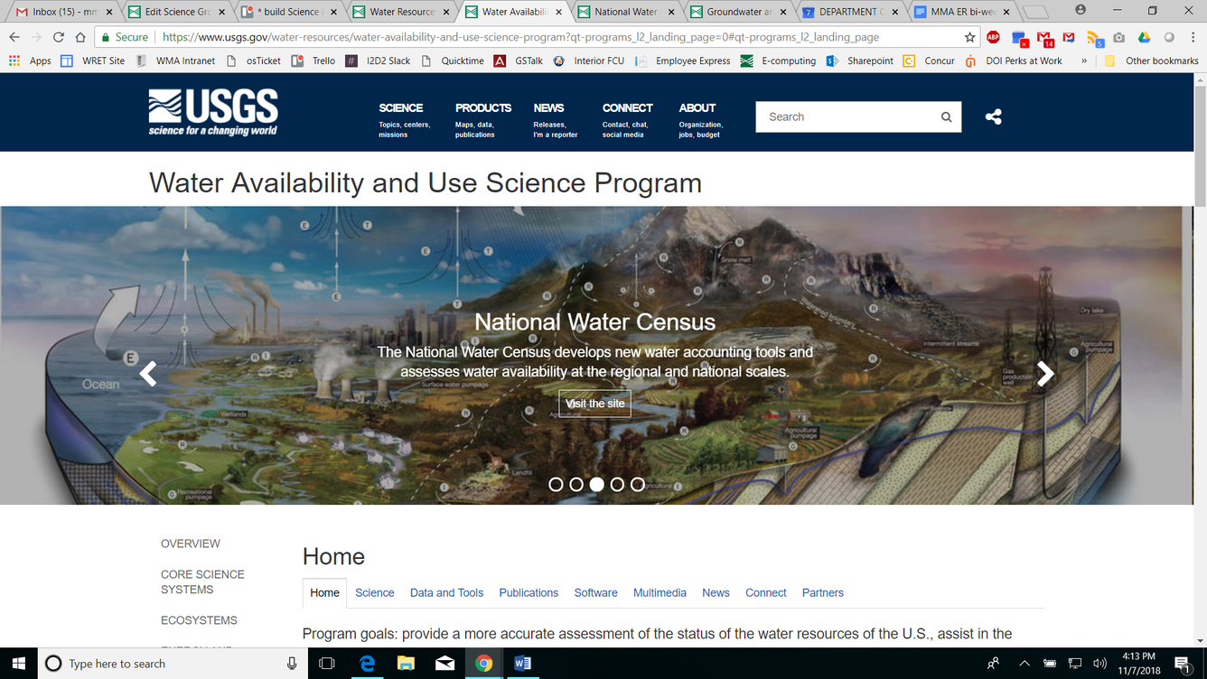 Water Availability and Use Science Program