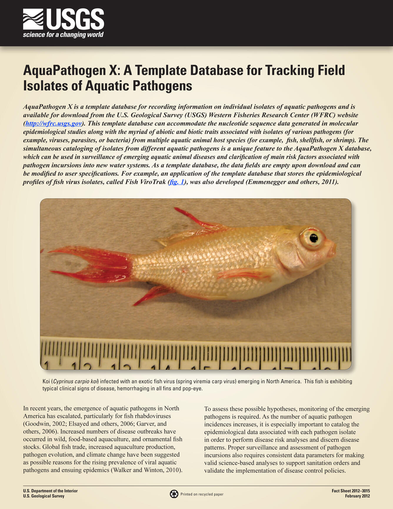 AquaPathogen X Database Template