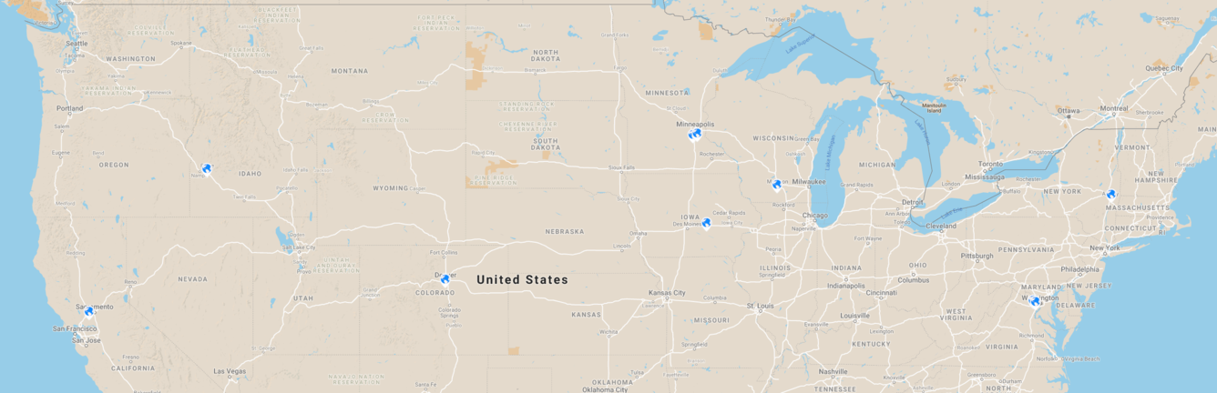 WIM team member locations 2019