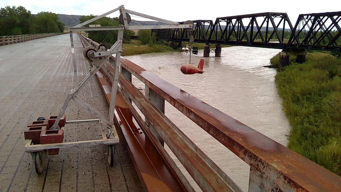  High Flow at Cheyenne River near Wasta, SD (06423500) in August 2017