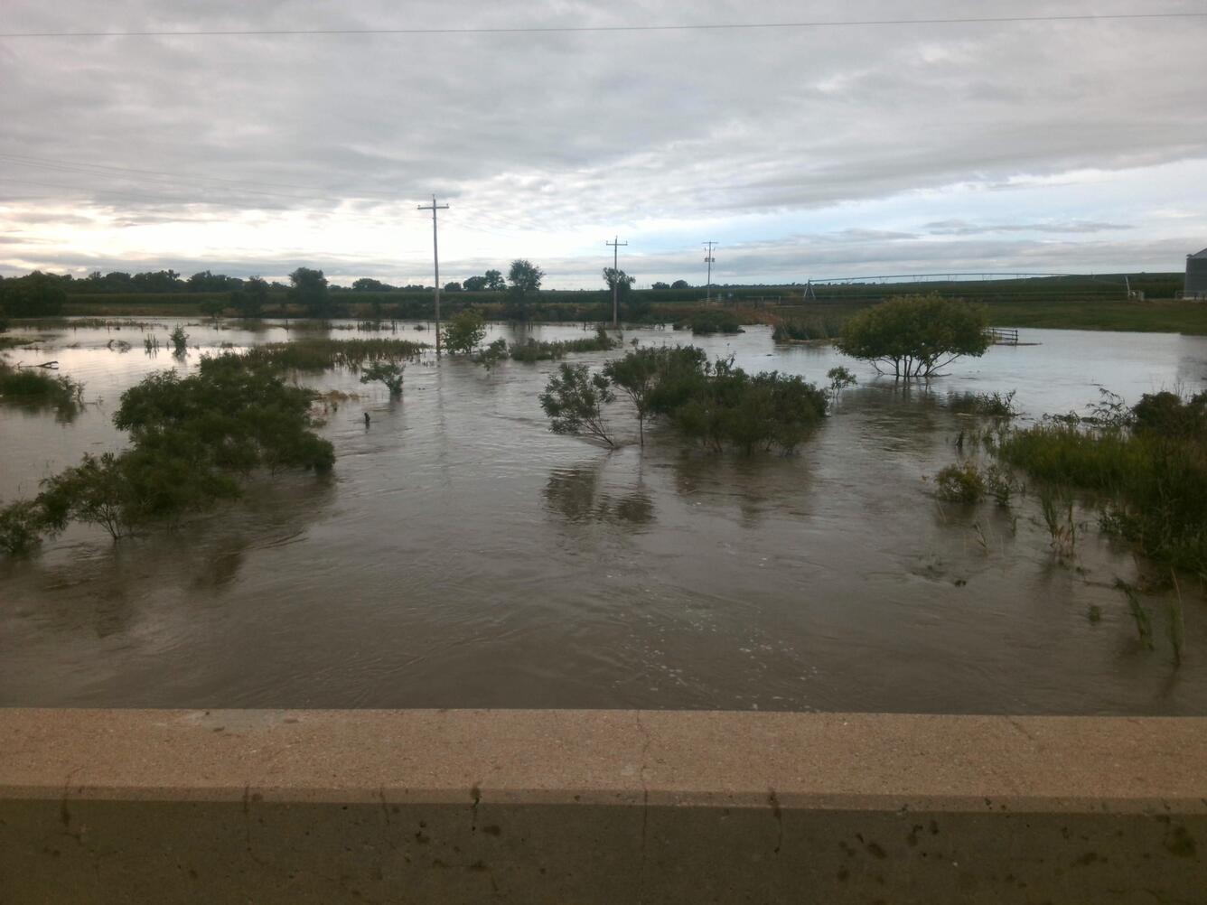 Flooding on the south Loup River at Arnold, Nebr.
