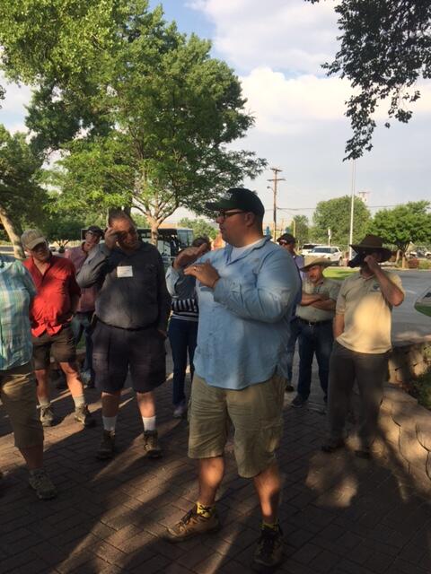 Hydrologist Jeb Brown teaches attendees of a water quality conference about long term monitoring