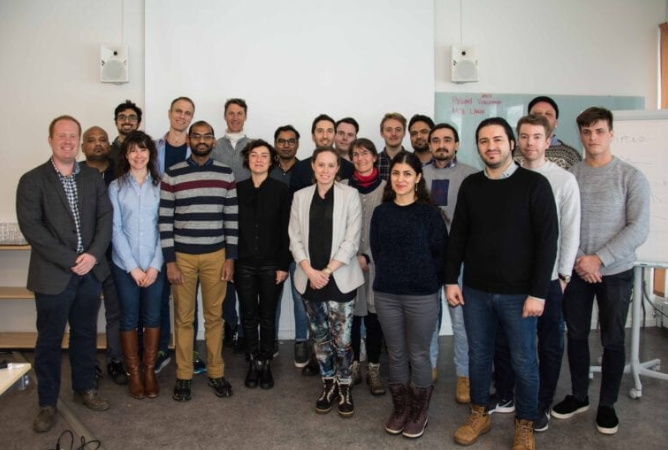 Image of international group of PhD student attendees at the Gas Hydrate Workshop 