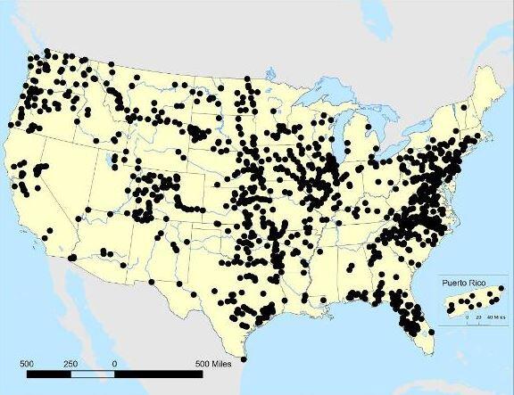 Water-quality and streamflow datasets used in the Weighted Regressions on Time, Discharge, and Season (WRTDS) models 