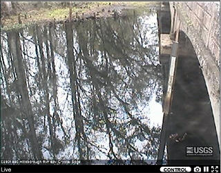 Live Watercam video at Hillsborough River above Crystal Springs near Zephyrhills (02301990)