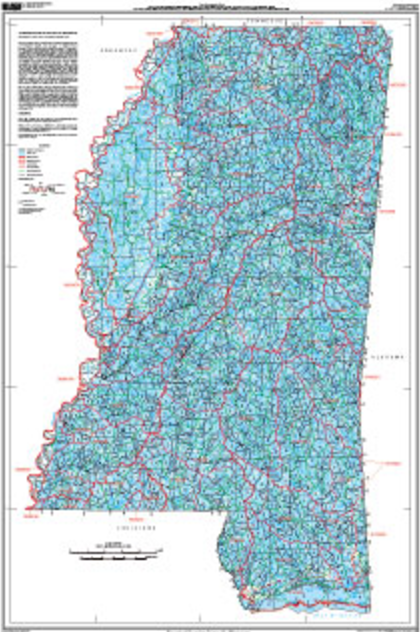 Watershed Boundary Dataset Map - Mississippi