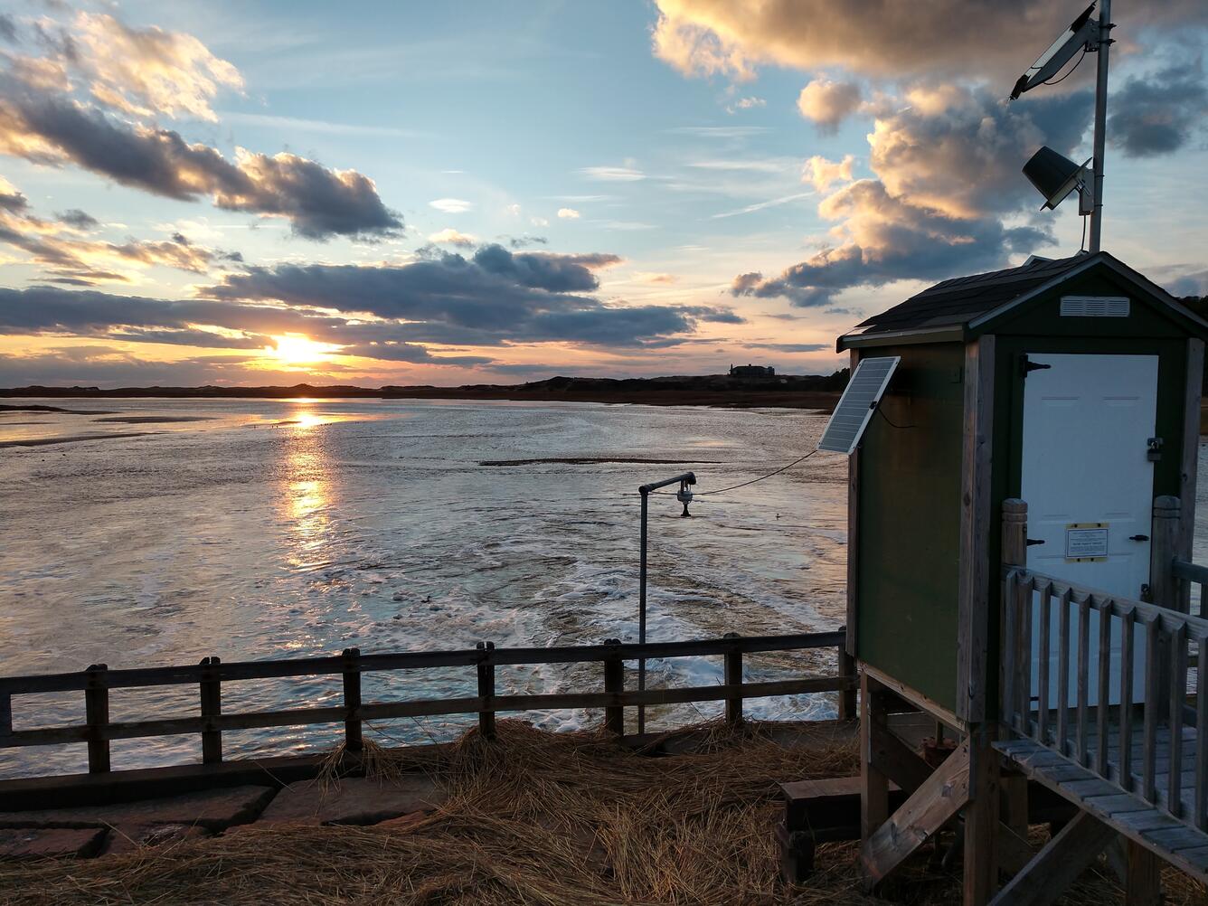 USGS Station 011058798 Herring River at Chequessett Neck Rd gage house 