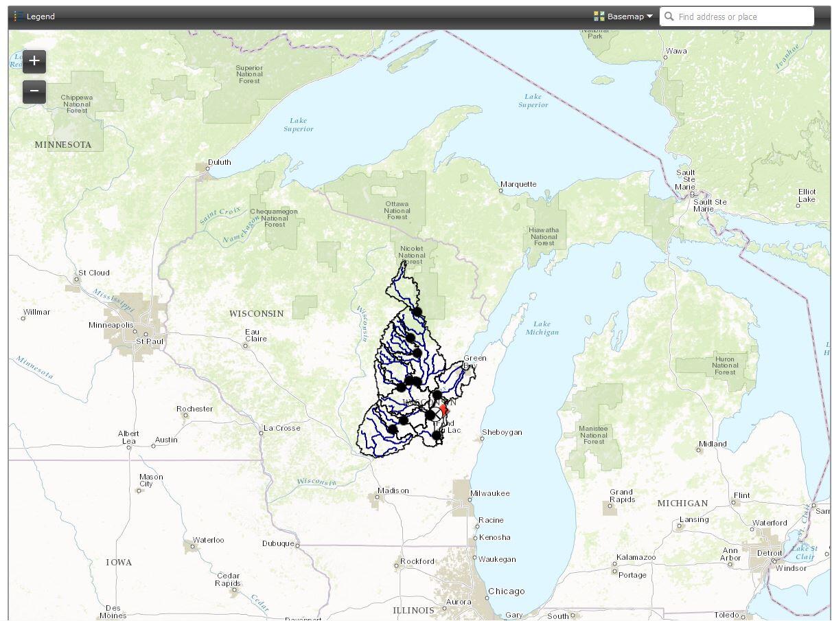 Image showing the main page of the Winnebago Data Mapper tool