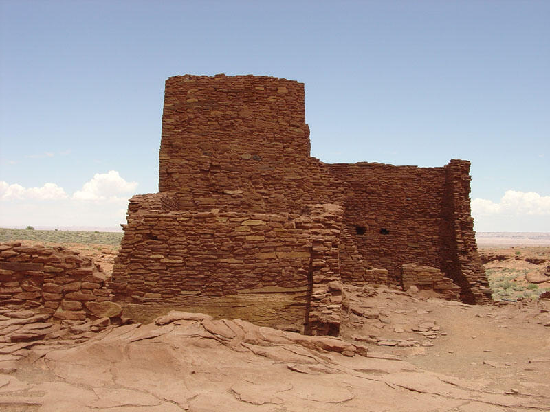This is a photo of Wukoki Pueblo ruins.