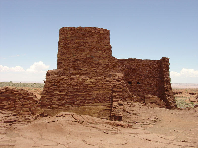 This is a photo of Wukoki Pueblo ruins.