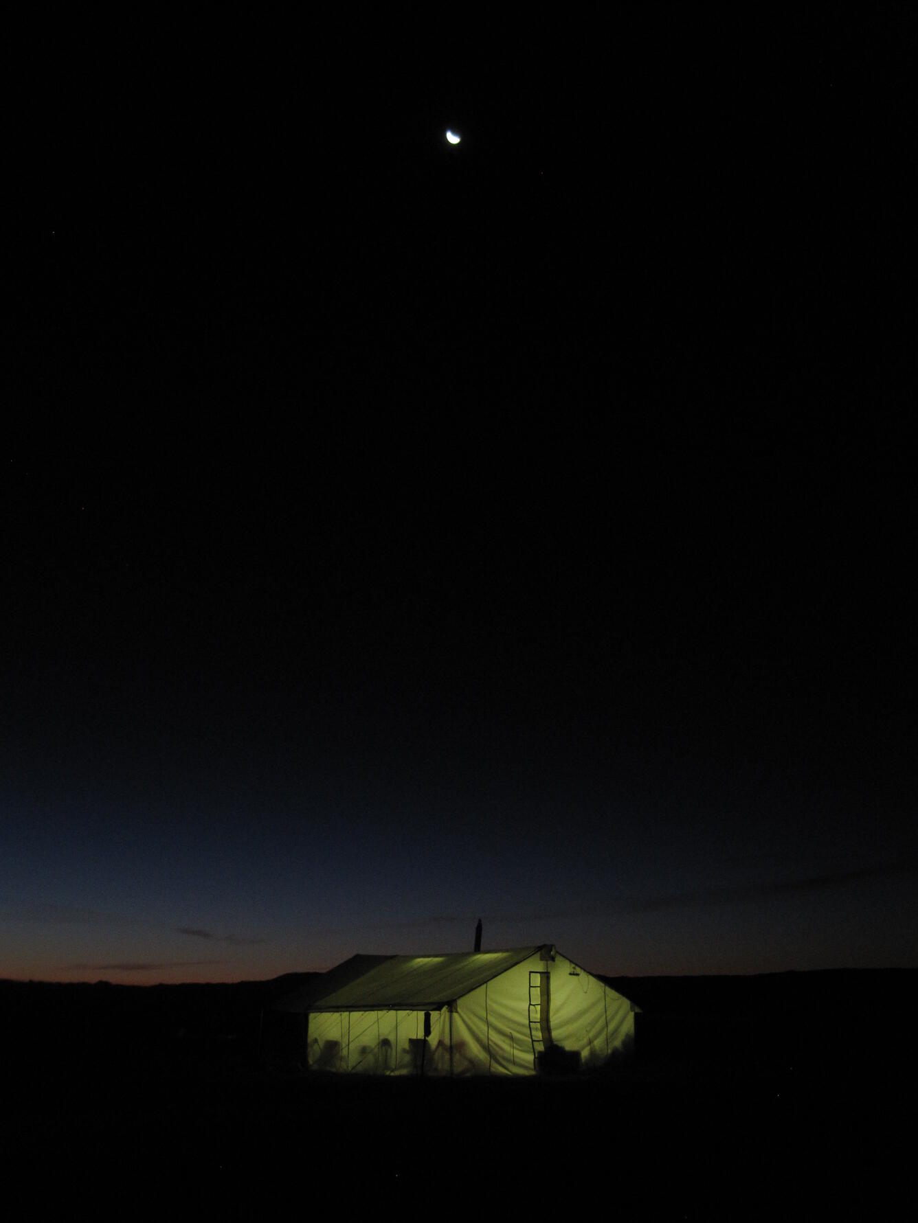 Bootheel uranium exploration camp, Wyoming