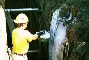 Taking a Peel from a Trench Wall