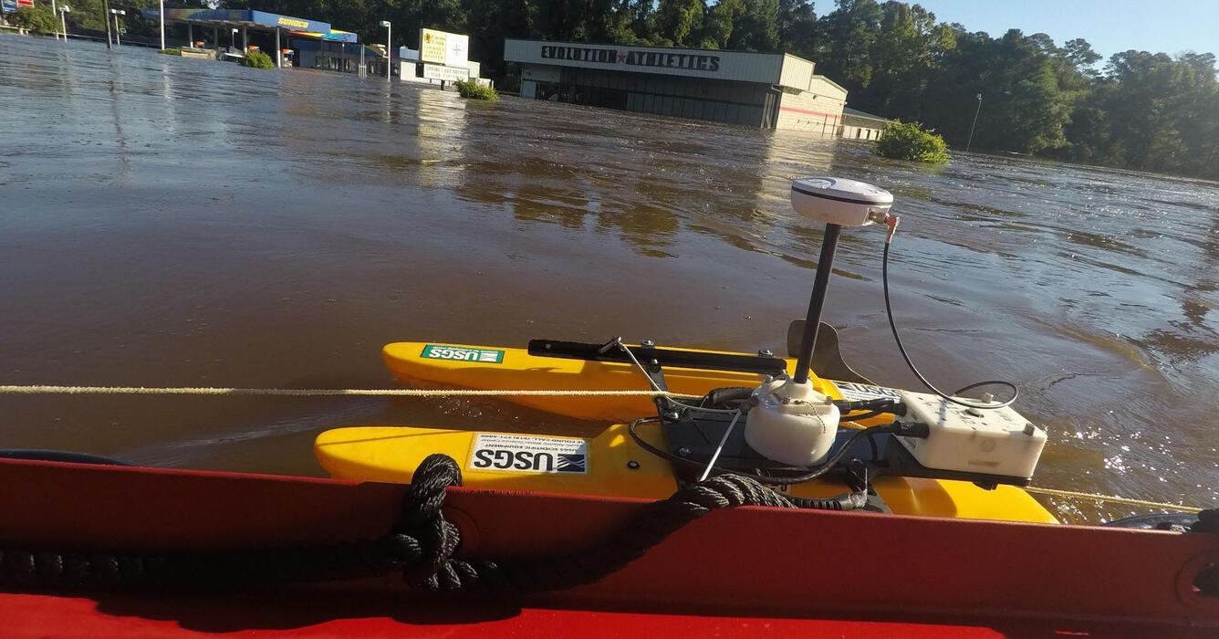 measuring water depth