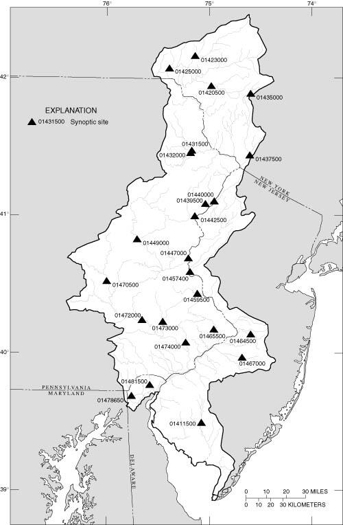 Map of Synoptic Sites