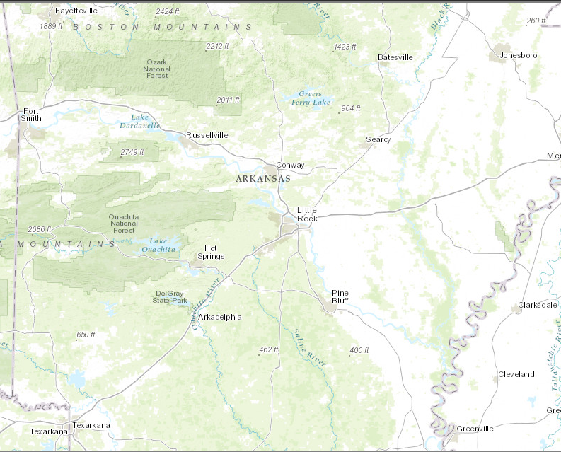 Arkansas Map Thumbnail