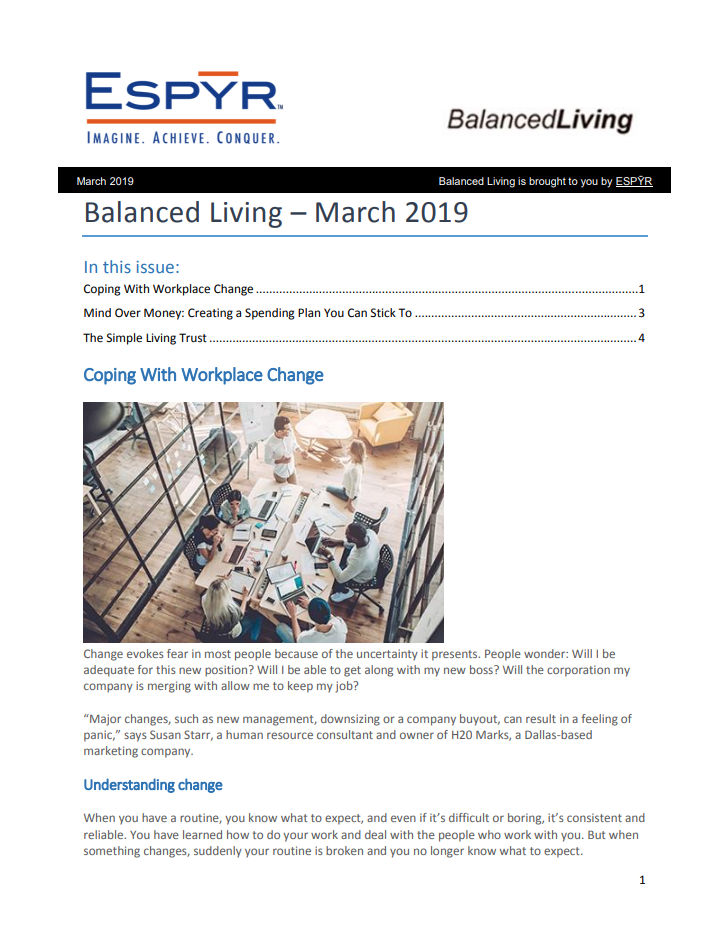 Balanced Living March 2019 Image