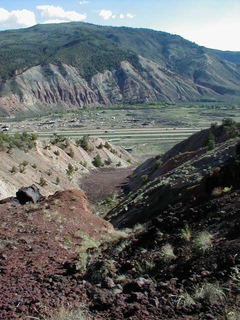 The most recent basalt flow in Colorado (near Dotsero).