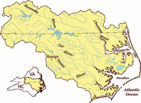Albemarle-Pamlico Basin Map