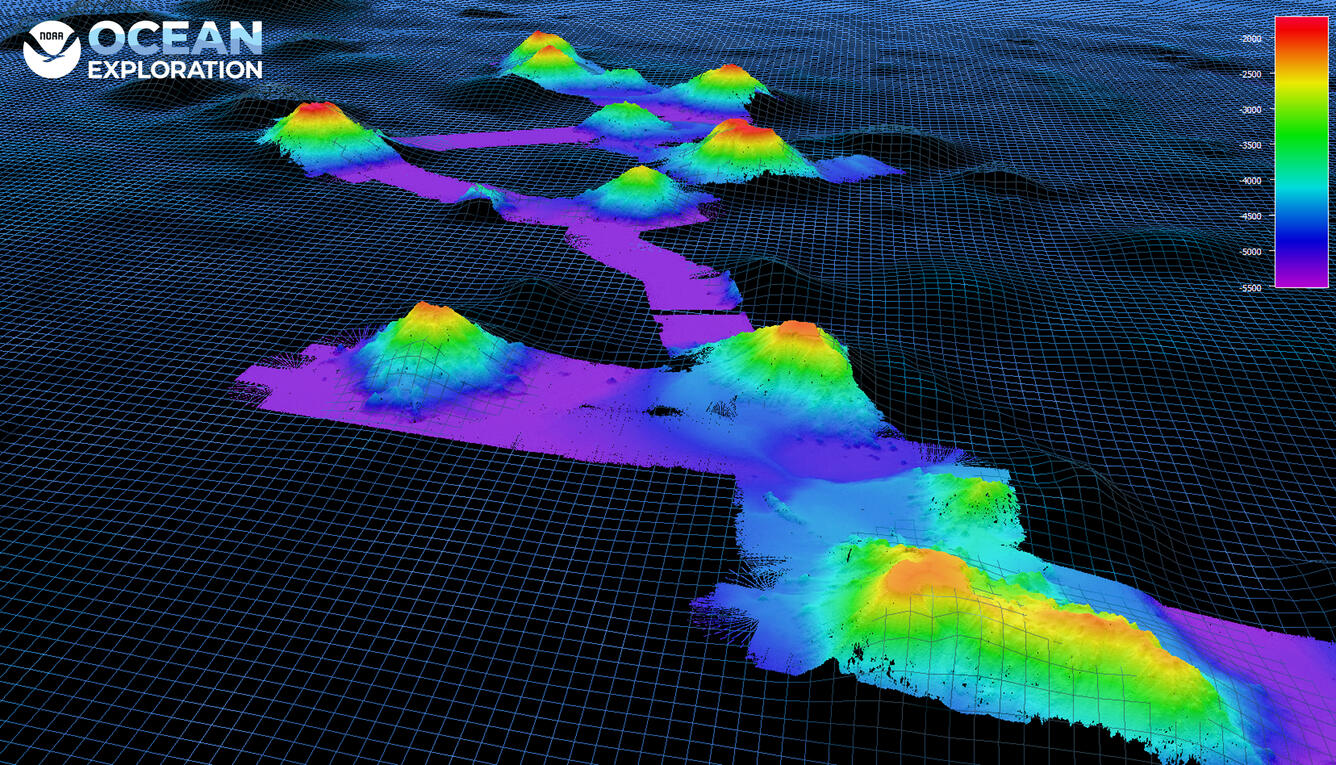 bathymetry data of the New England Seamounts