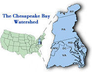 Very small image of the Bay watershed