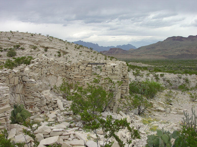 A photo of stone building ruins.