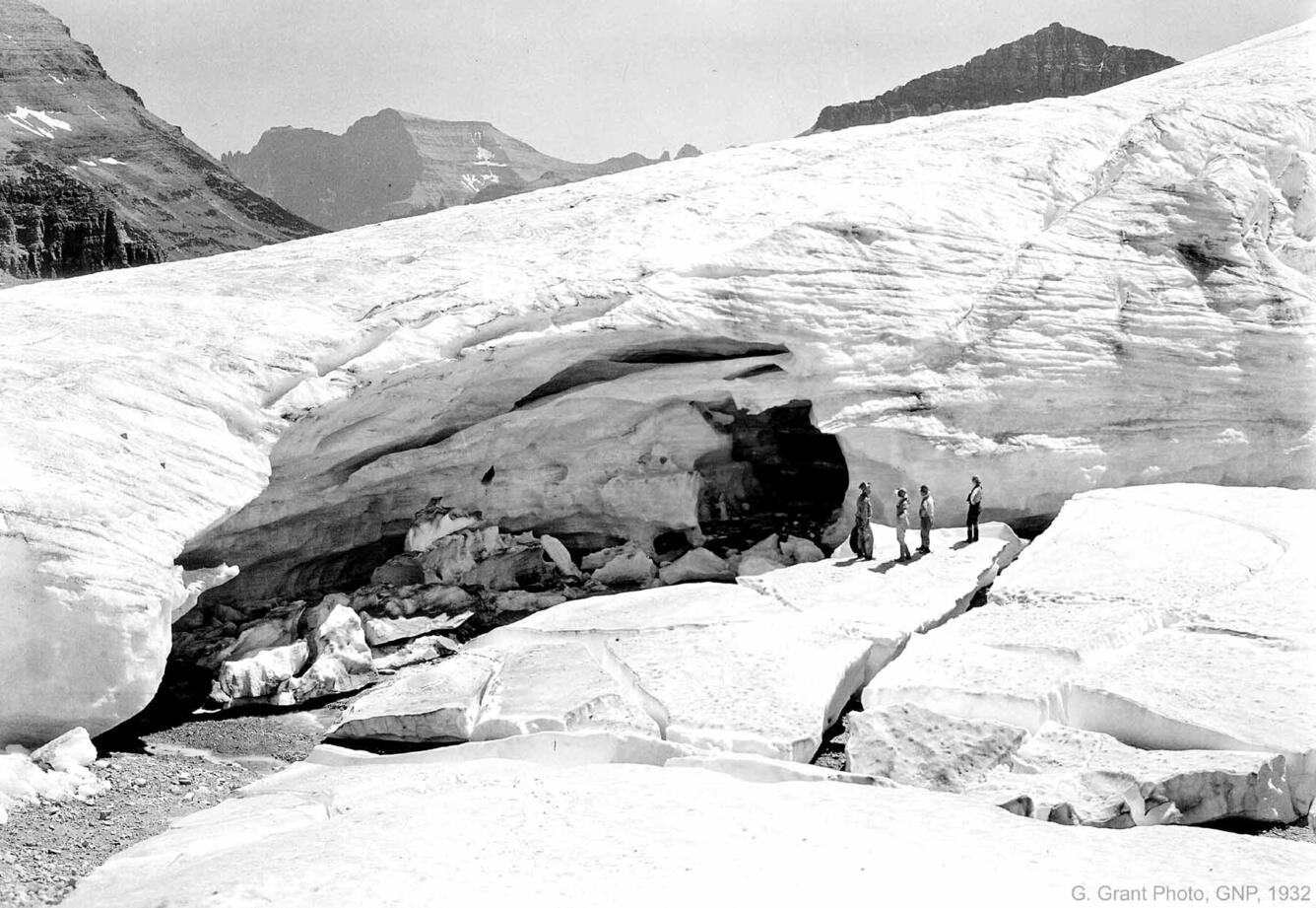 Boulder Glacier - Ice Cave - 1932