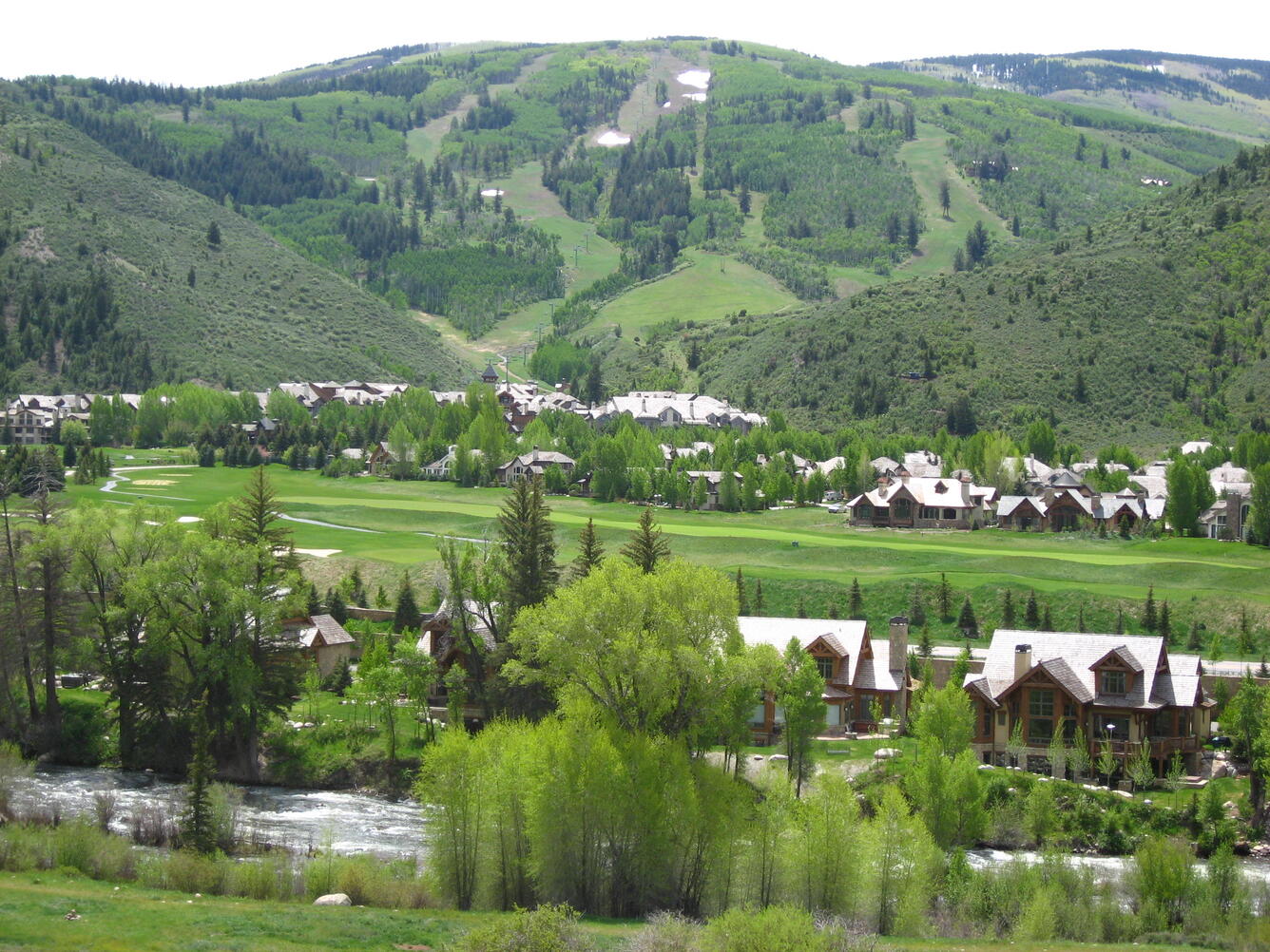 Looking south towards Arrowhead ski area (just west of Beaver Creek).