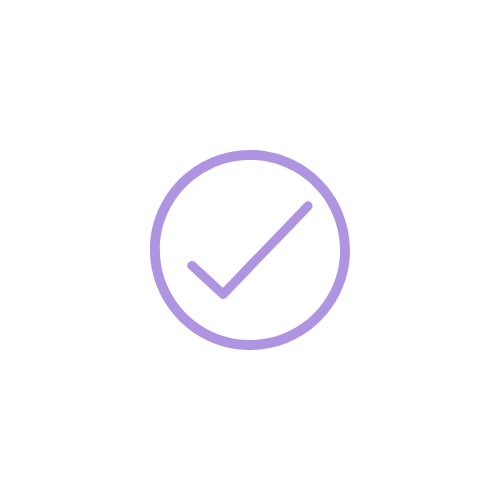 Purple checkmark