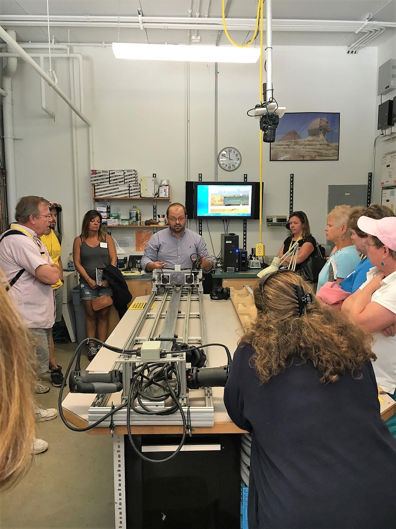 Photograph of Brian Buczkowski, Core Lab Manager, Woods Hole Coastal and Marine Science Cener