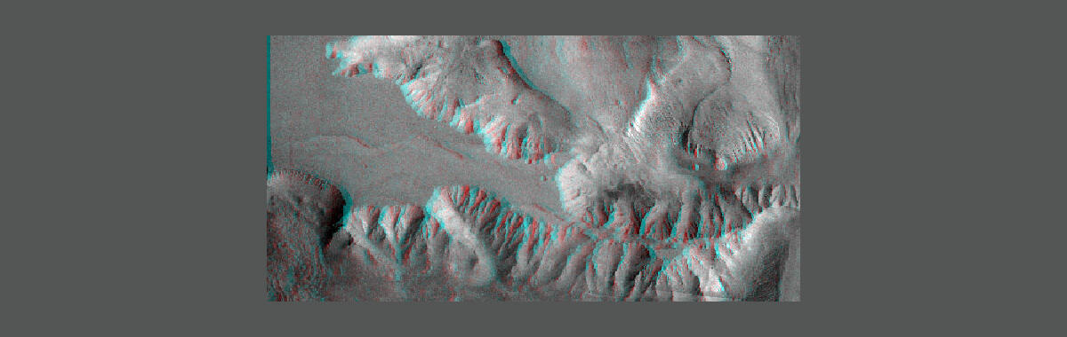 West Ophir Chasma and northern part of central Candor Chasma 3D Anaglyph