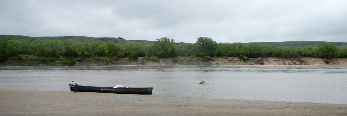 Canoe on the Niobrara River, Nebr.